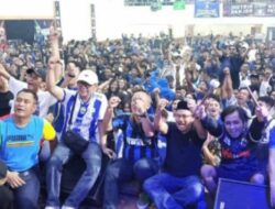 Ratusan Viking Kota Banjar Padati Graha Banjar Idaman, Nobar Penuh Semangat Persatuan
