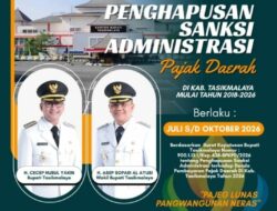 Sambut HUT ke-394 Kabupaten Tasikmalaya, Pemkab Berlakukan Penghapusan Denda Pajak Daerah Hingga Oktober 2026