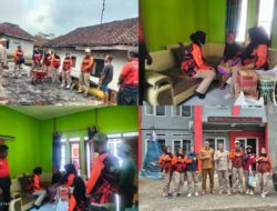 Aksi Nyata Pasca Dilantik, BAGUNA PDIP Tasikmalaya Salurkan Bantuan Darurat bagi Korban Kebakaran di Salawu