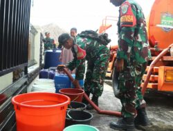 Sigap Hadapi Krisis Air Bersih, Kodim 0613/Ciamis dan BPBD Salurkan Bantuan Untuk Warga Terdampak Kekeringan di Panawangan